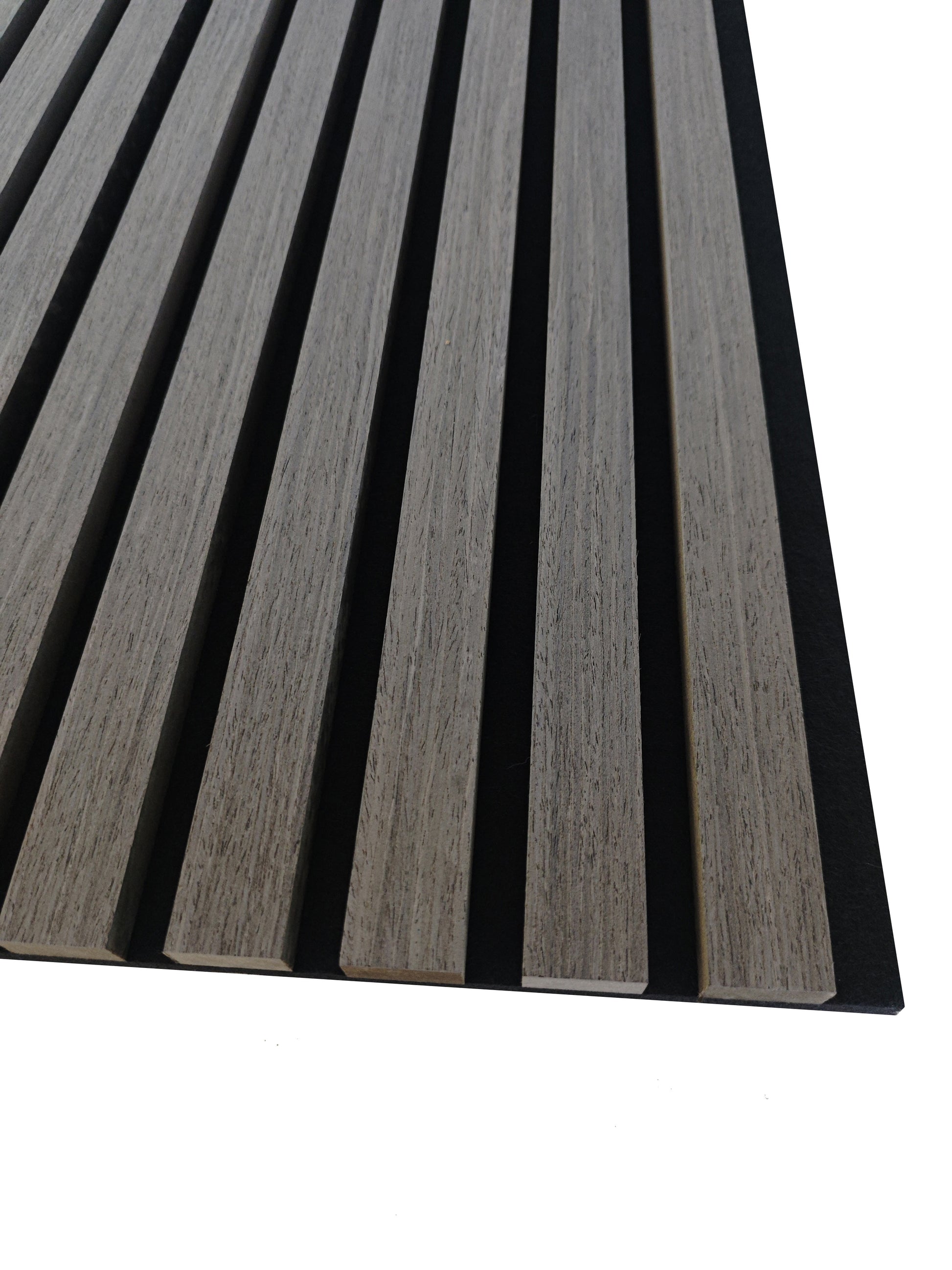 Paneles acústicos decorativos de MDF para paredes - Set de 2/3 Unidades - 240x60 cm - Color roble natural/claro/oscuro/nogal/gris claro