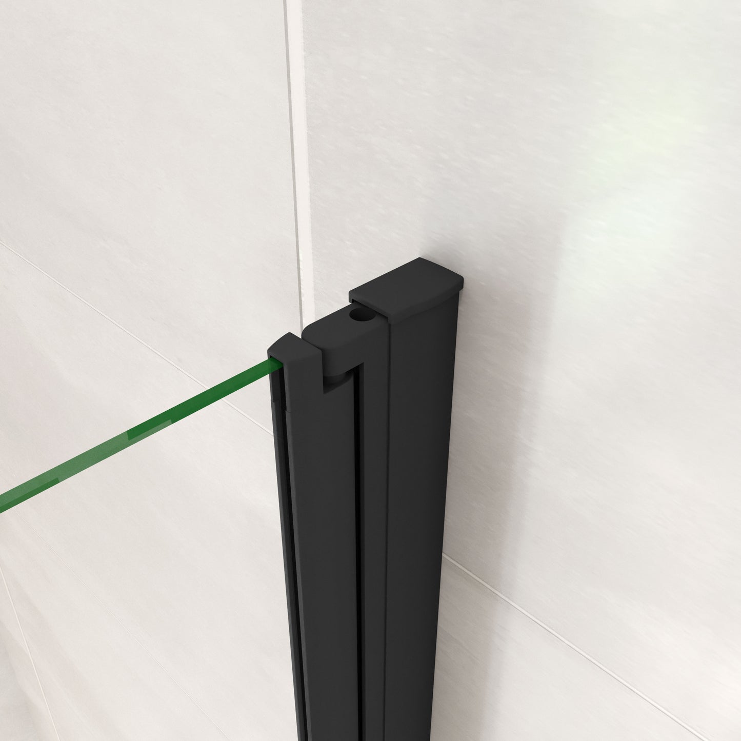 AICA Mampara de Ba?era Abatible 3 Hojas Cristal Antical 6mm 3 veces plegable Tama?o (1280-1300)x1400mm