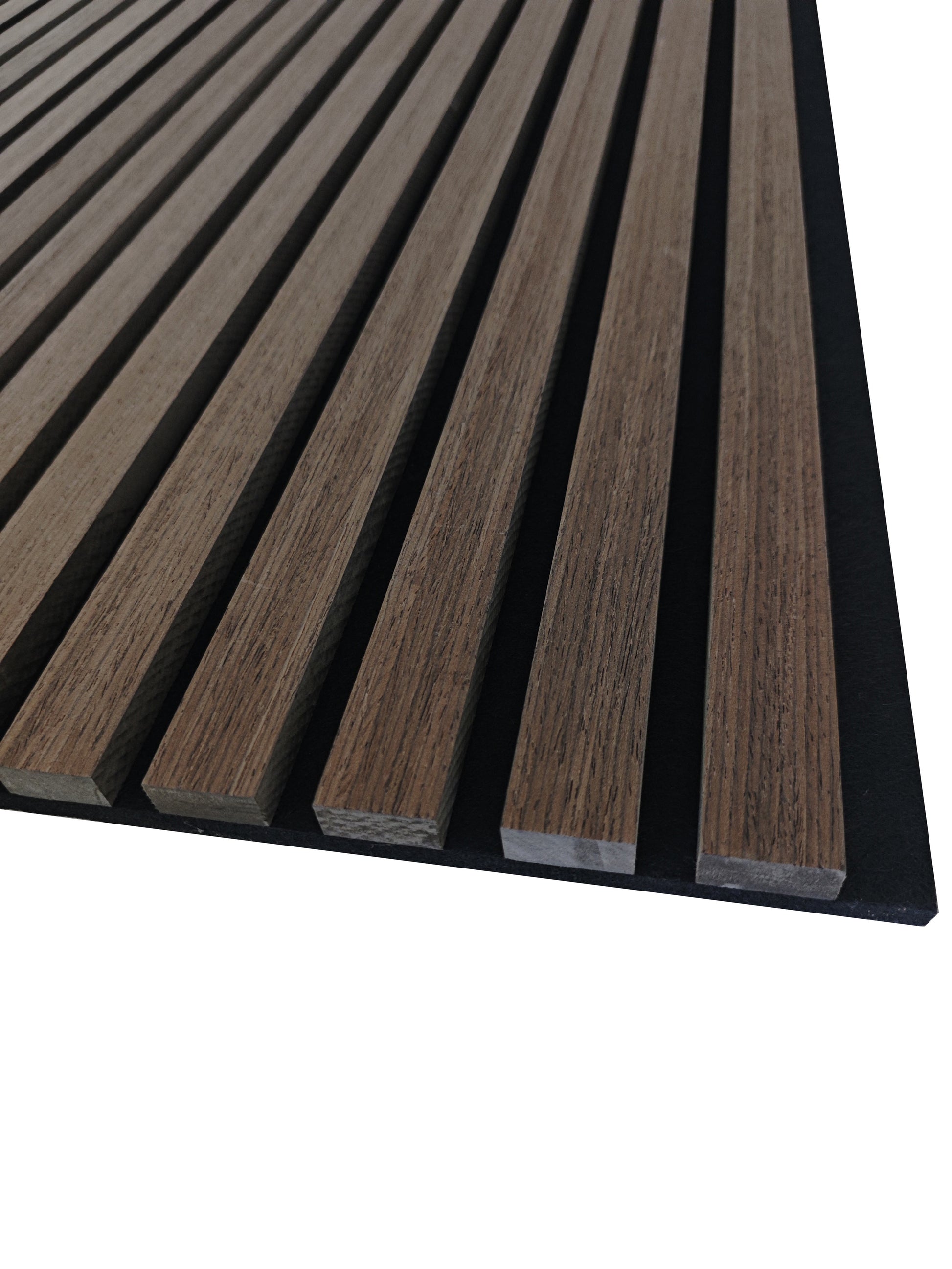 Paneles acústicos decorativos de MDF para paredes - Set de 2/3 Unidades - 260x30 cm - Color roble natural/claro/oscuro/nogal/gris claro