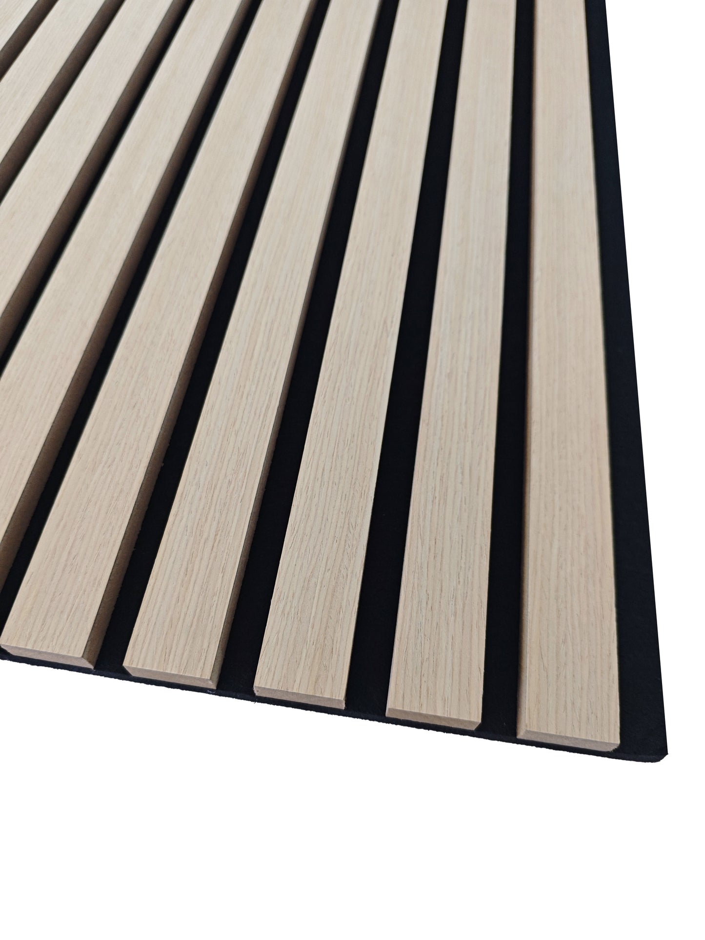 Paneles acústicos decorativos de MDF para paredes - Set de 2/3 Unidades - 240x60 cm - Color roble natural/claro/oscuro/nogal/gris claro