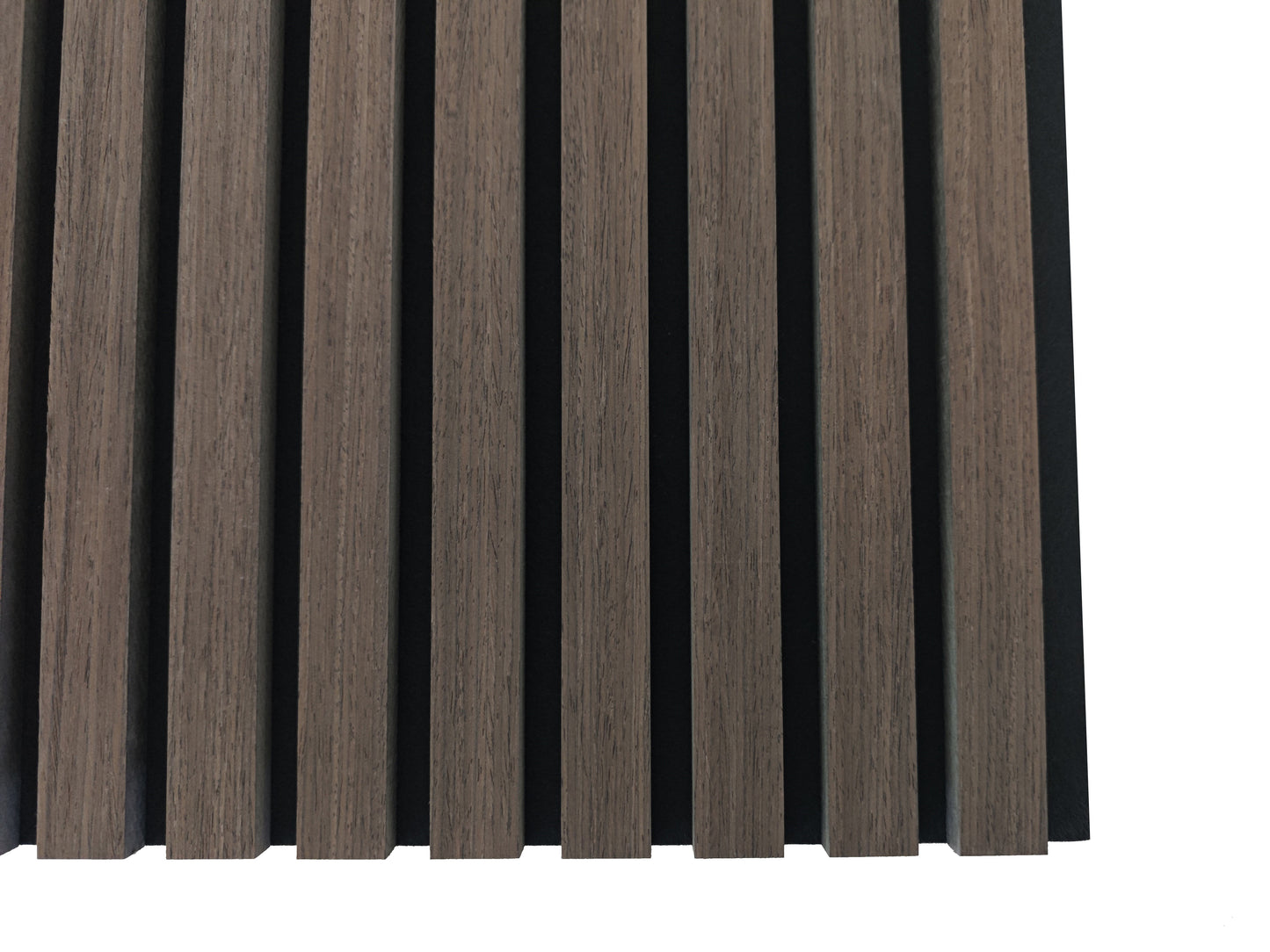 Paneles acústicos decorativos de MDF para paredes - Set de 2/3 Unidades - 260x30 cm - Color roble natural/claro/oscuro/nogal/gris claro