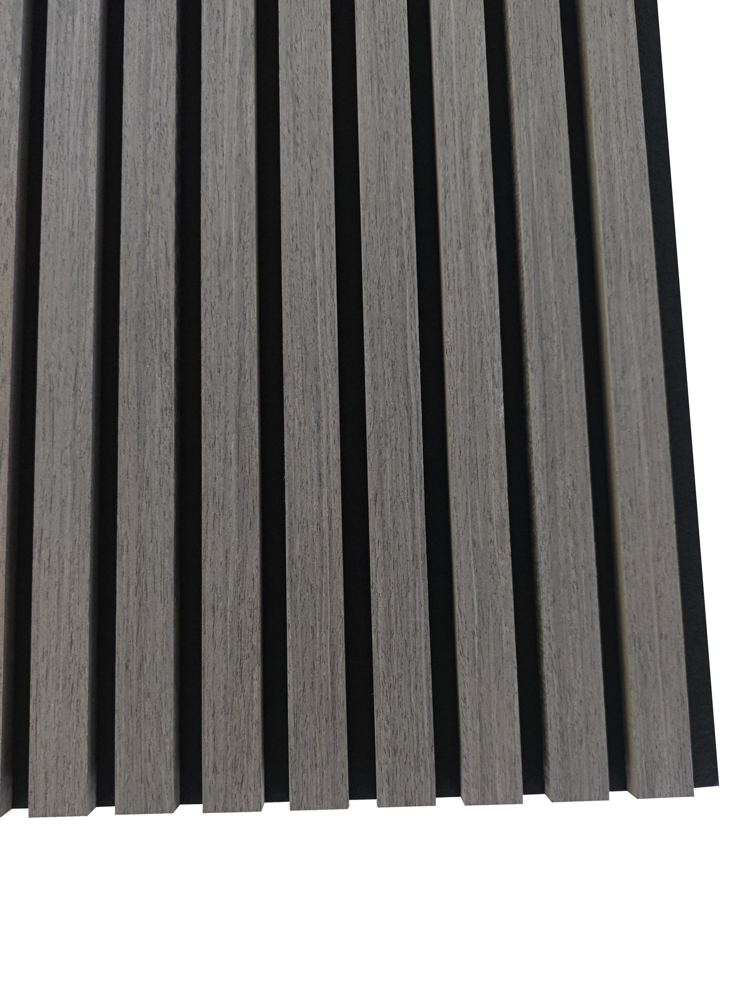 Paneles acústicos decorativos de MDF para paredes - Set de 2/3 Unidades - 260x30 cm - Color roble natural/claro/oscuro/nogal/gris claro
