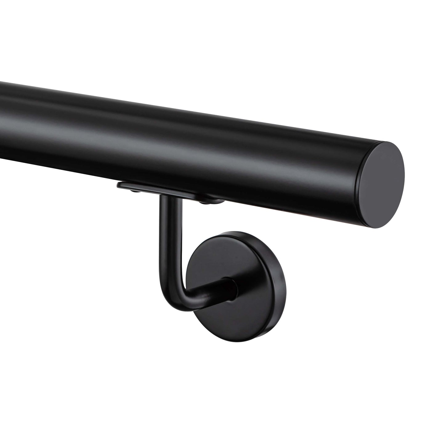 AICA Pasamanos de acero inoxidable 304 cepillado, 80/100/120/150/180/200/220/240 cm, Interior y Exterior#Negro