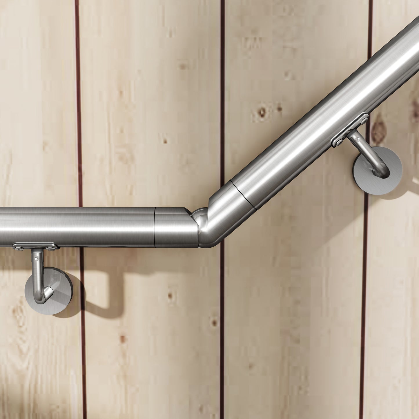 Pasamanos de escalera de acero inoxidable 304 para interior y exterior - 80/100/120/150/180/200 cm