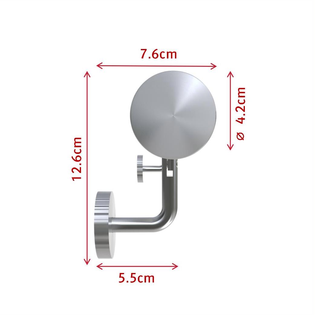Pasamanos de escalera de acero inoxidable 304 para interior y exterior - 80/100/120/150/180/200 cm