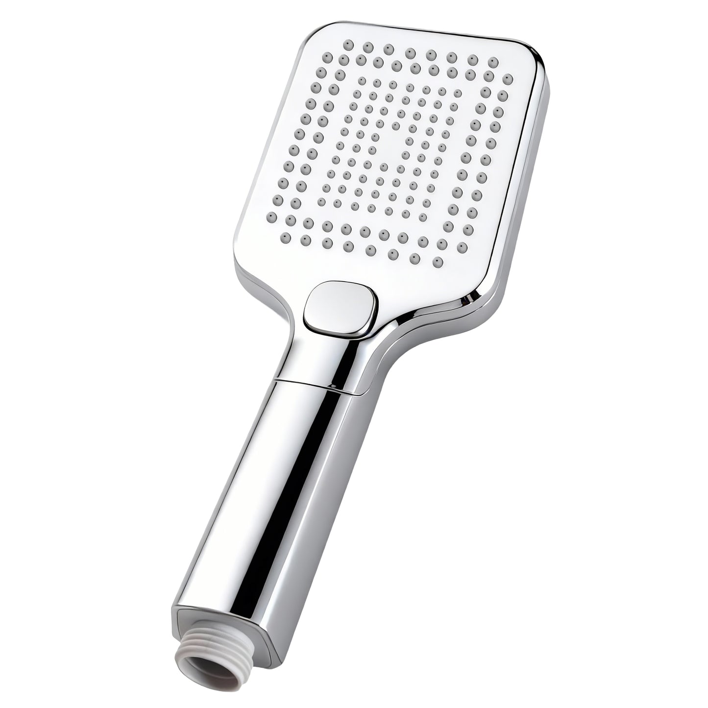 Aica Columna de Ducha con termostato y alcachofa cuadrada 30x30cm rociador superior plata brillante barra regulable