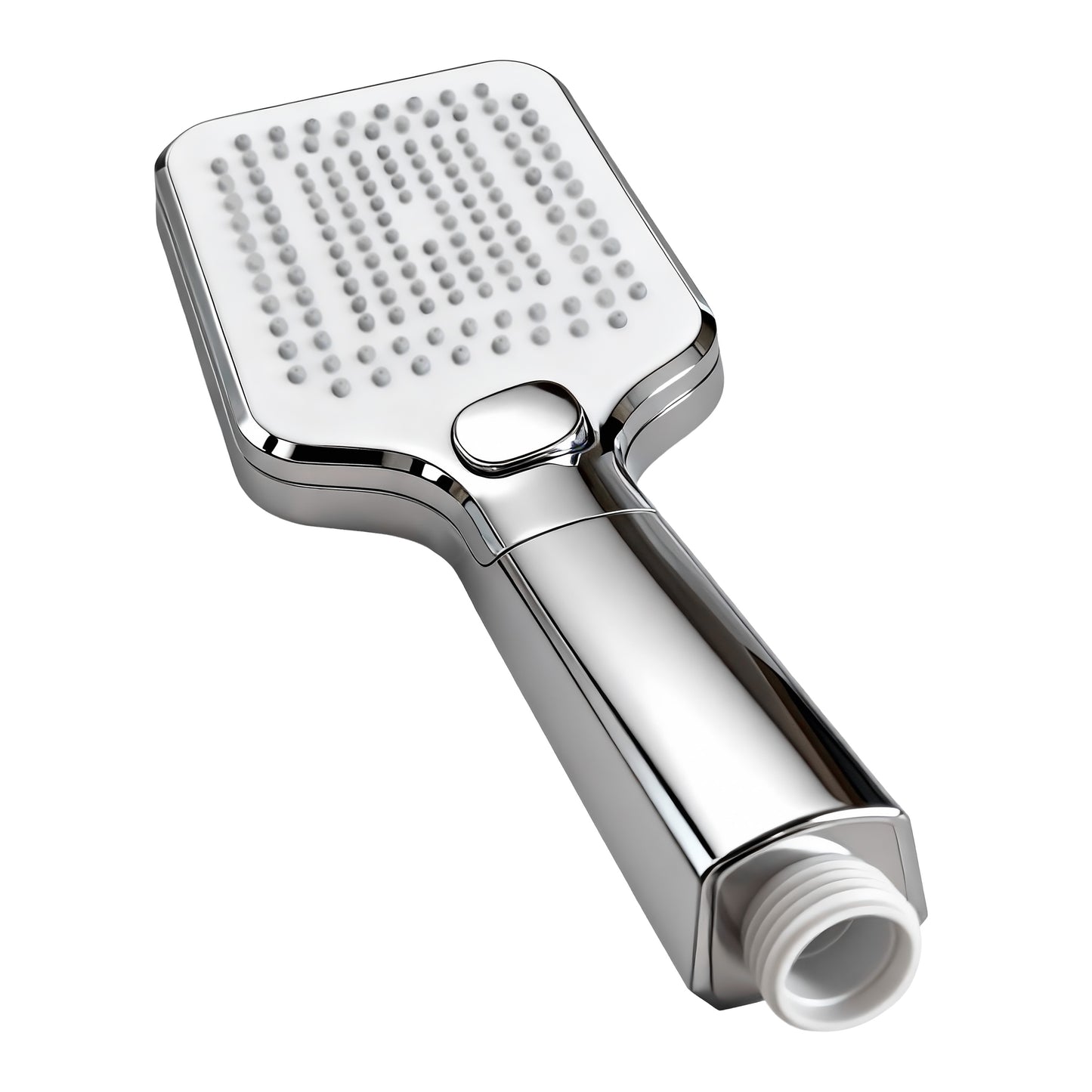 Aica Columna de Ducha con termostato y alcachofa cuadrada 30x30cm rociador superior plata brillante barra regulable