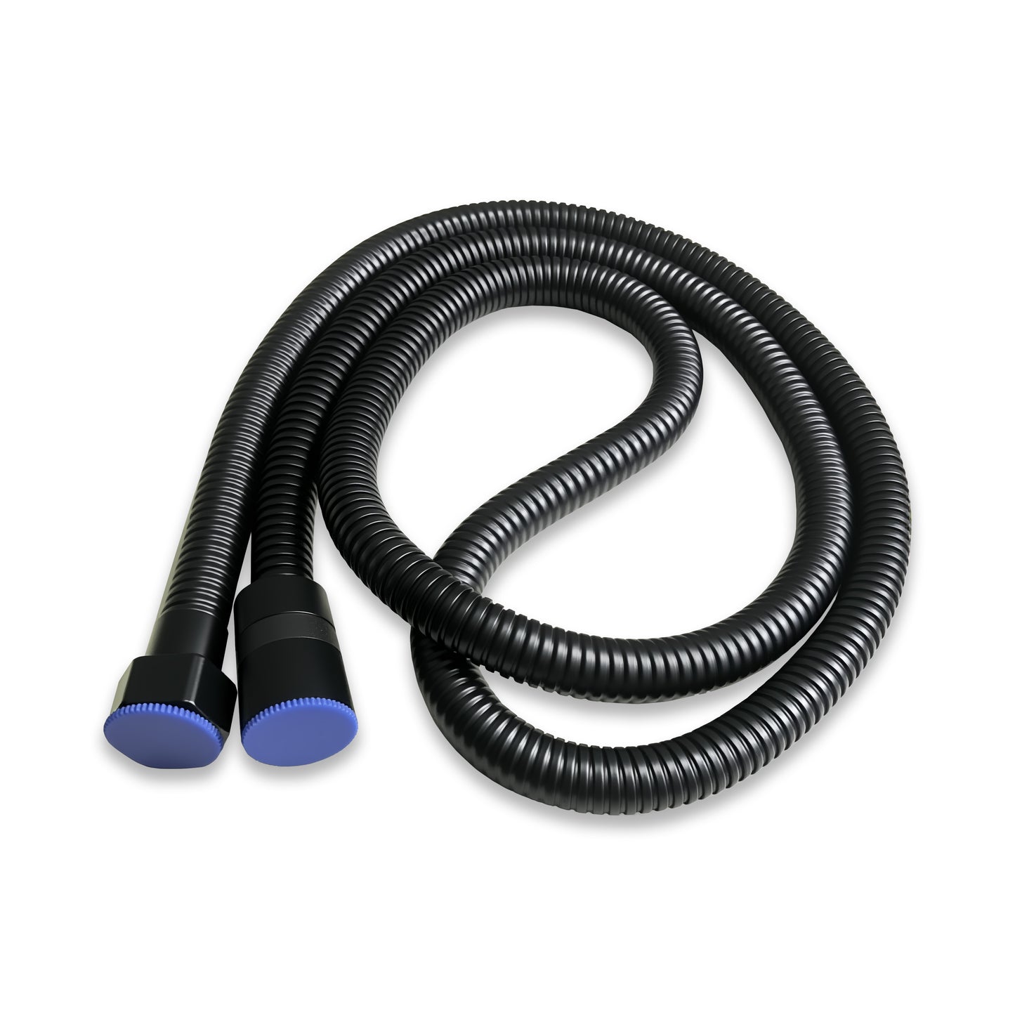 Aica Columna de Ducha con termostato y alcachofa cuadrada 30x30cm rociador superior negro mate barra redonda