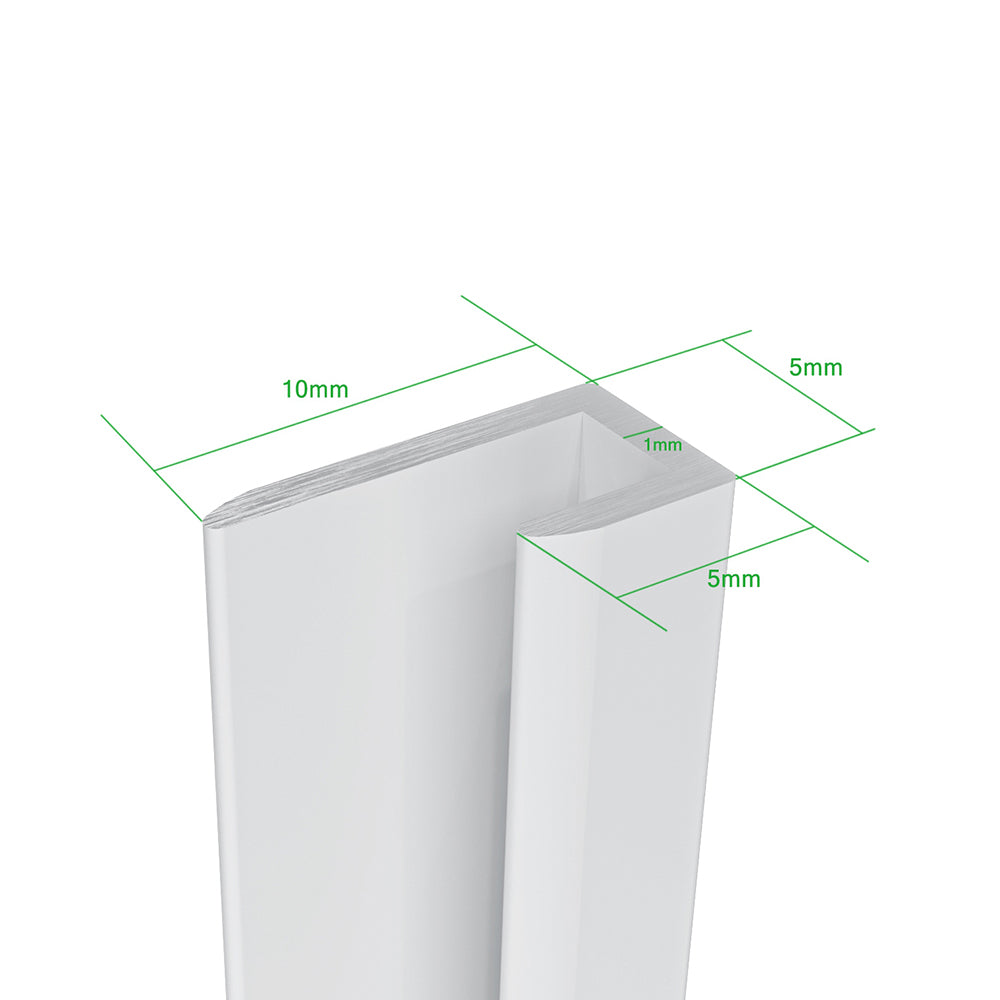 AICA Panel de pared para ducha en Aluminio, Marfil, Revestimiento de paredes , 40/80/90/100/120x210cm ACPWIP1W