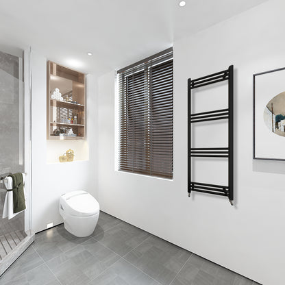 AICA Toallero secatoallas radiador negro 138x50cm calefacción en sistema circuito de agua caliente válido