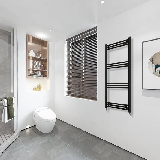 AICA Toallero secatoallas radiador negro 138x50cm calefacción en sistema circuito de agua caliente válido