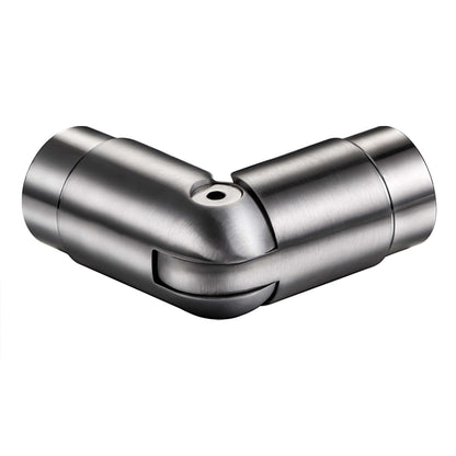 AICA Conector para pasamanos de acero inoxidable 304, Diámetro 42,2/42.4 mm, Plata/Negro, utilizado para conectar múltiples secciones de pasamanos#Plata