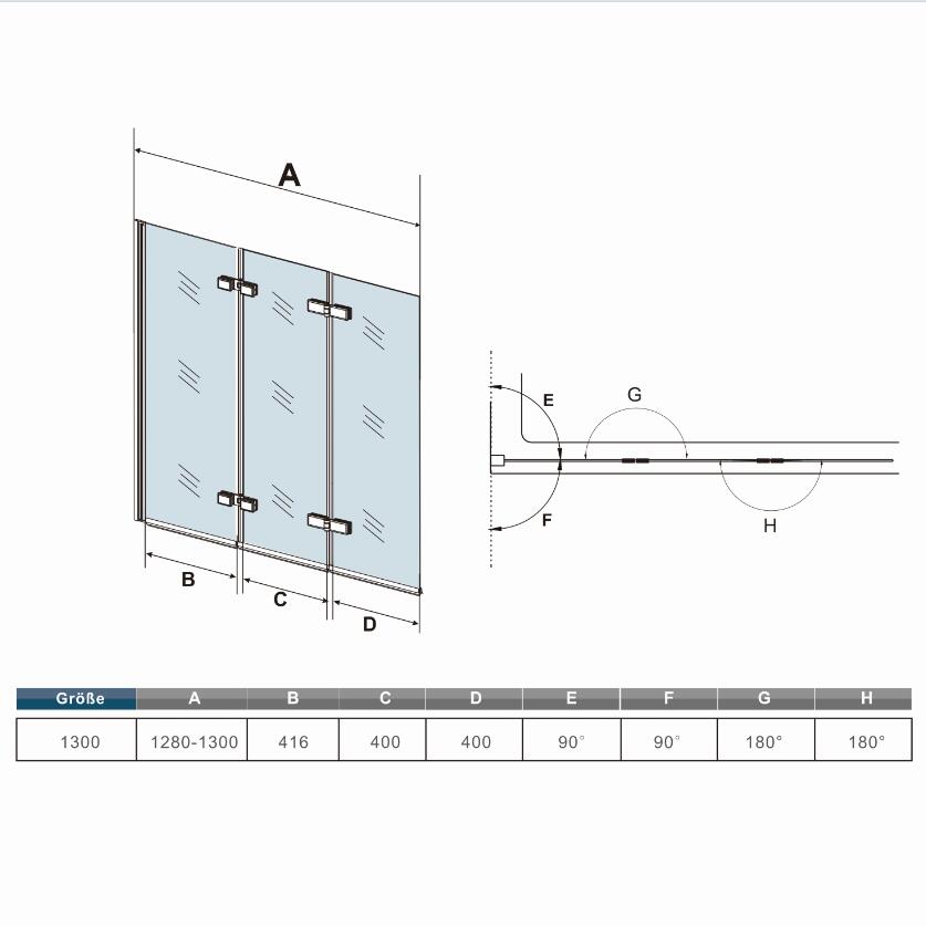 Mamparas de Bañera Plegable Biombo de Baño Abatible, 6 MM Cristal Templado  Antical 100x140cm : : Bricolaje y herramientas