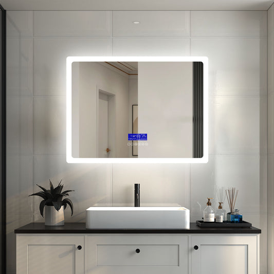 Espejo de baño LED 12070cm antivaho interruptor táctil AICA SANITARIOS
