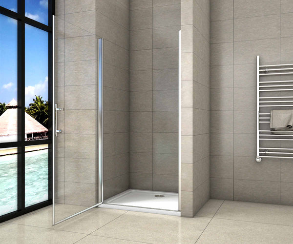 Mamparas de Ducha Puerta sencilla de Baño vidrio 6mm Easyclean