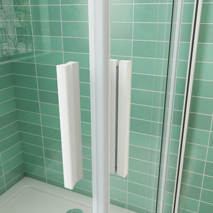 Cabina de ducha puerta de ducha de esquina puerta corredera ESG pantalla de ducha de vidrio+ plato de ducha