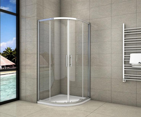 MAMPARA CORREDERA DE CABINA ESQUINA ANGULAR CRISTAL TEMPLADO TRASPARENTE ANTICAL 6MM