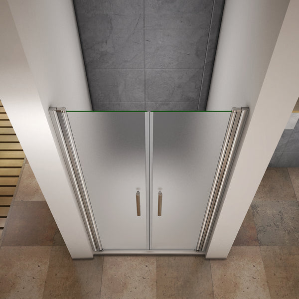 Mamparas Ducha Pantalla Baño vidrio opaco esmerilado 6mm cristal templado Easyclean