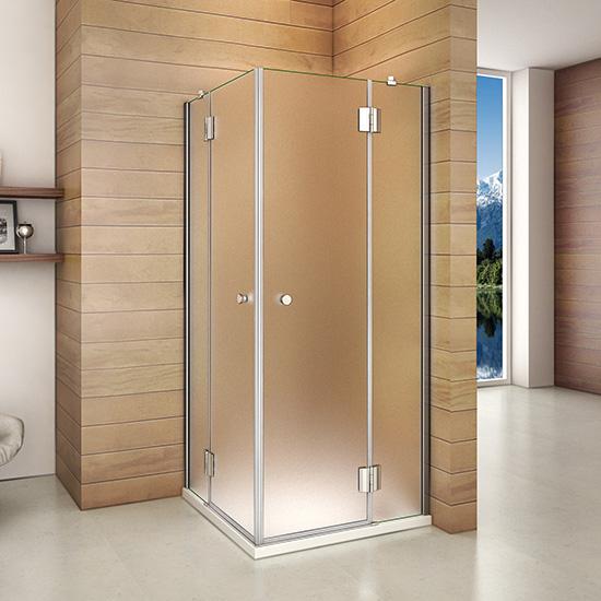 liquidacion Mamparas Cabina de Ducha cristal 8mm Puerta opaco Abatible de Baño altura 190 cm