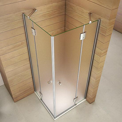 liquidacion Mamparas Cabina de Ducha cristal 8mm Puerta opaco Abatible de Baño altura 190 cm