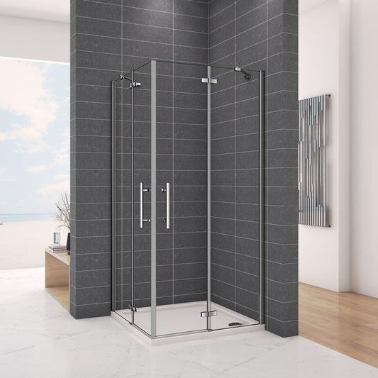 Mamparas Cabina de Ducha cristal 6mm Puerta Abatible de Baño