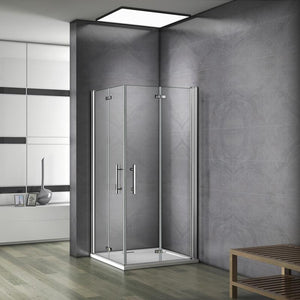 Mamparas Cabina de Ducha Puerta con Bisagra Plegable 6mm