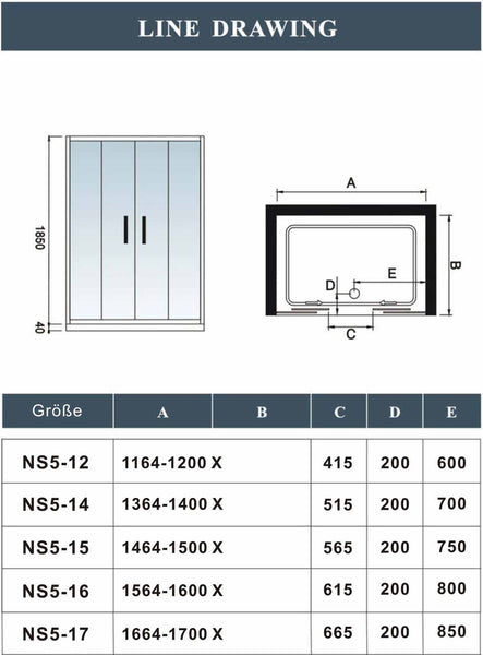 Mamparas de Baño Puertas corrediza dobles cristal 6mm