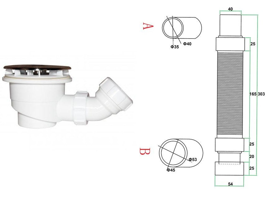 Mamparas de Ducha Angular Doble Puerta Plegable 6mm Antical + Plato de Ducha