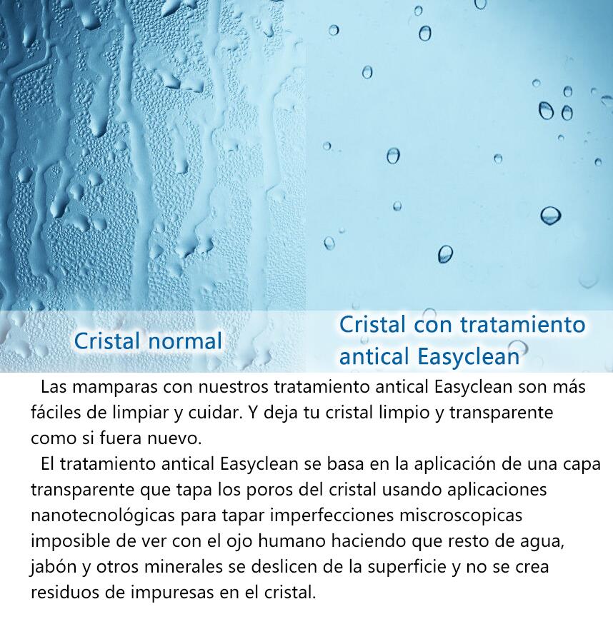 Mamparas de Ducha Corredera Moderna 6mm Cristal Antical