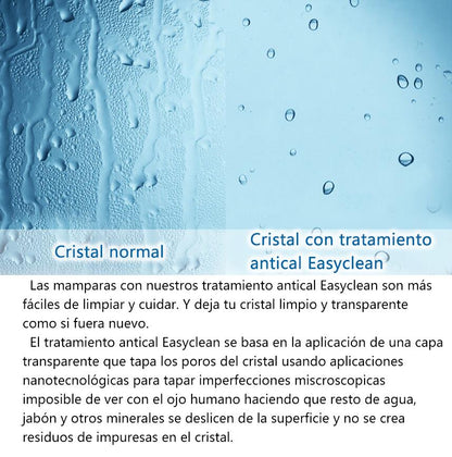 Mamparas de Ducha Corredera Moderna 6mm Cristal Antical