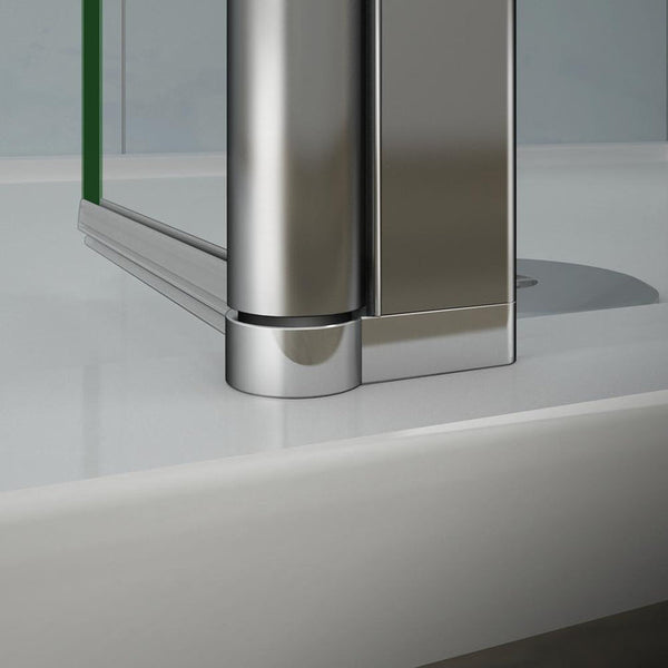 Walkin Mampara Panel de ducha Lateral giratorio Vidrio 8mm Antical con Perfil Cromado Brillante