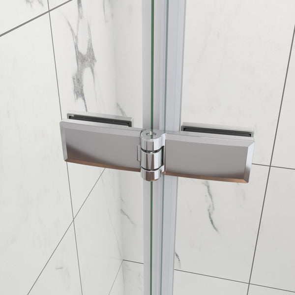 Cabina de ducha semicircular mampara de baño 6mm ESG cristal diferentes tamaños