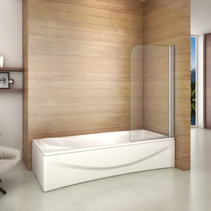 Panel/ pantalla baño 800x1400mm Easyclean Vidrio transparente 180 ° Pivot