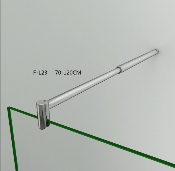 200cm Mamparas de Ducha Pantalla Panel Fijo Perfil Cromado Cristal Antical 10mm