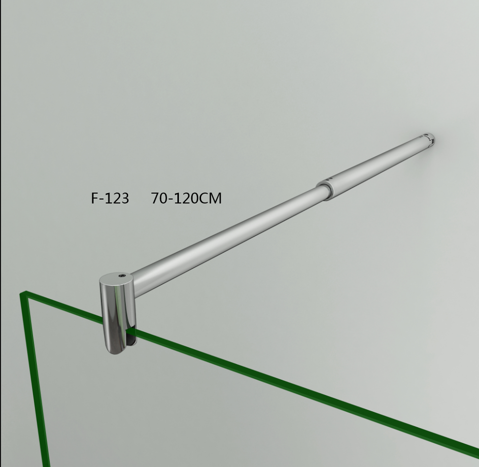 Mamparas de Ducha Panel Fijo con Doble Panel Lateral Abatible 30/40cm, Cristal Templado 8mm Antical con 2 Barras