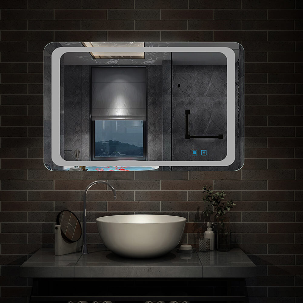 Espejo de baño con luz LED(Brillo LED Envolvente) / antivaho